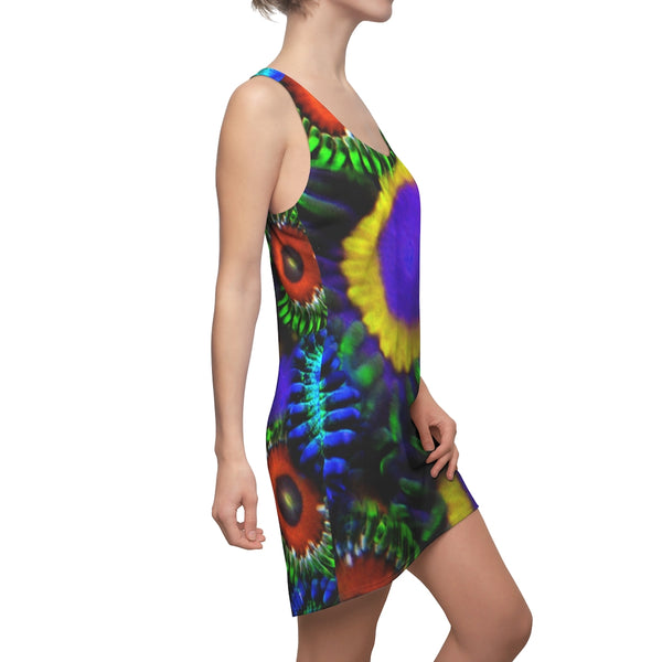 Zoanthids by Christina Multi Colored Zoanthid Garden Women's Racerback Dress