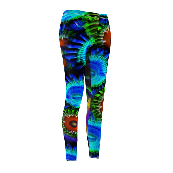 Zoanthids by Christina Multi Colored Zoanthid Garden Women's  Casual Leggings