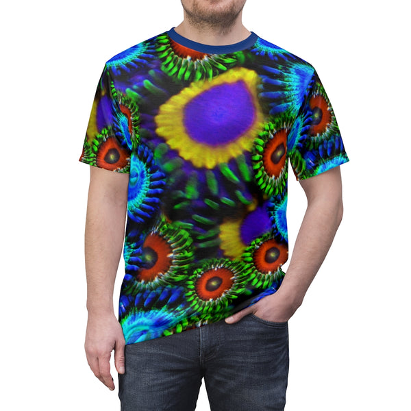 Zoanthids by Christina Multi Colored Zoanthid Garden Unisex  Tee