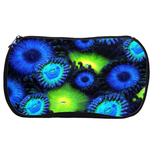 Blue & Green Zoa Garden Cosmetic Bags