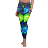 Zoanthids by Christina Blue and Green Zoanthid Garden Women's Casual Leggings