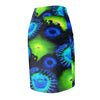 Zoanthids by Christina Blue and Green Zoanthid Garden Women's Pencil Skirt