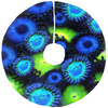 Blue & Green Zoa Garden Christmas Tree Skirts