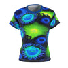 Zoanthids by Christina Blue and Green Zoanthid Garden Women's  Tee