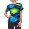 Zoanthids by Christina Blue and Green Zoanthid Garden Women's  Tee