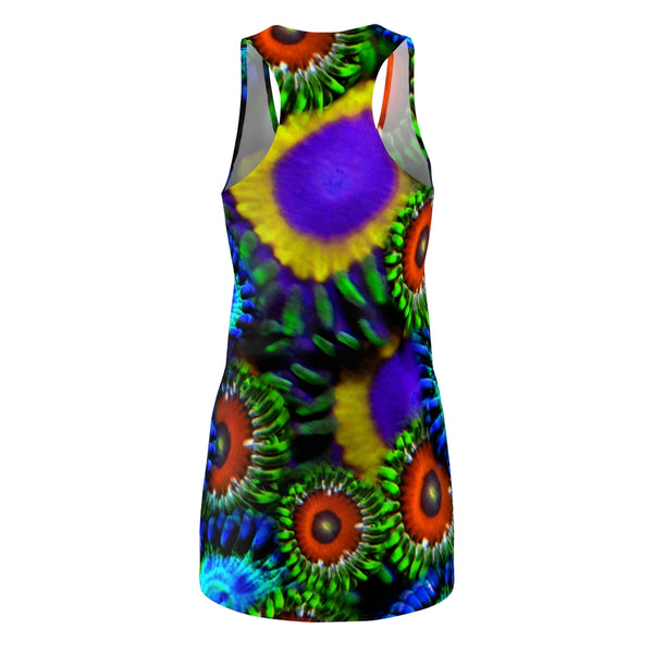 Zoanthids by Christina Multi Colored Zoanthid Garden Women's Racerback Dress