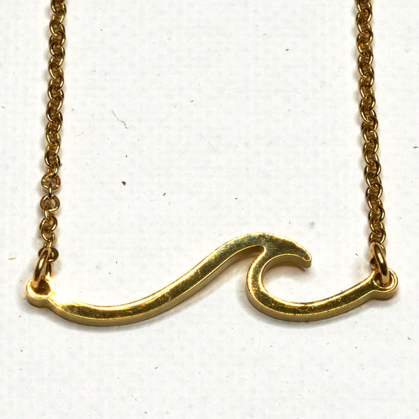 Gold Wave Necklace