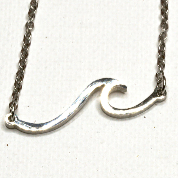 Silver Wave Necklace