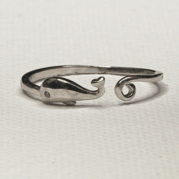 Silver Whale-of-a-Ring Open Style Ring