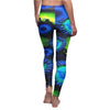 Zoanthids by Christina Blue and Green Zoanthid Garden Women's Casual Leggings