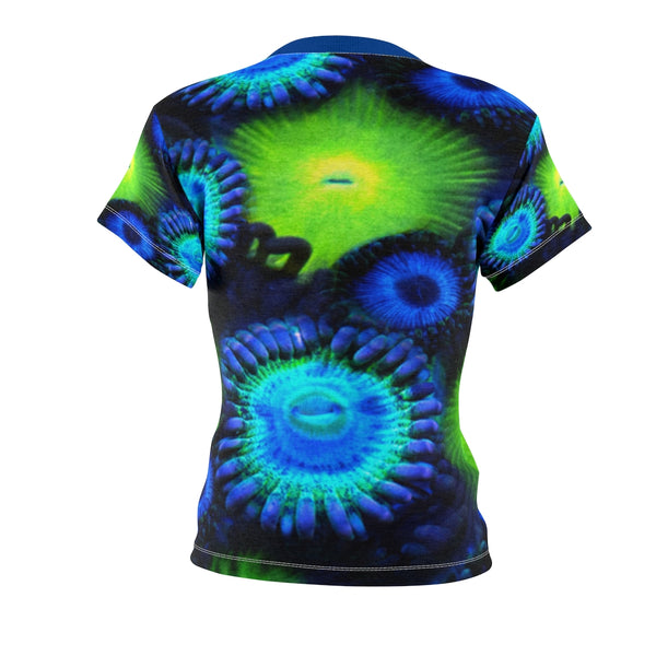 Zoanthids by Christina Blue and Green Zoanthid Garden Women's  Tee