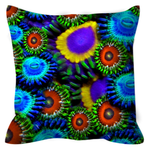 Zoanthid Garden Outdoor Pillows