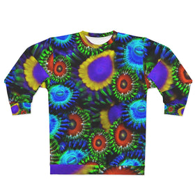 Zoanthids by Christina Multi Colored Zoanthid Garden Unisex Sweatshirt