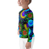 Zoanthids by Christina Multi Colored Zoanthid Garden Kids Rash Guard