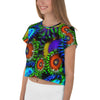 Zoanthids by Christina Multi Colored Zoanthid Garden Crop Tee