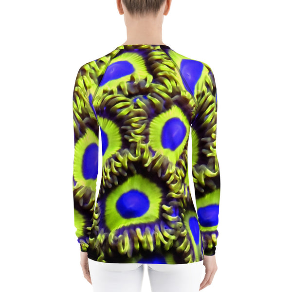 Zoanthids by Christina Beautiful Zoanthid Women's Rash Guard