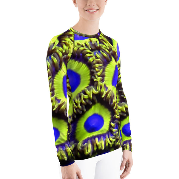 Zoanthids by Christina Beautiful Zoanthid Women's Rash Guard