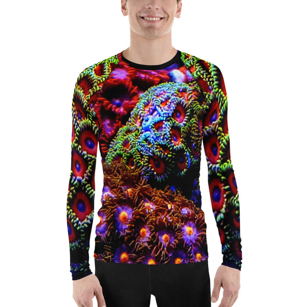 Zoanthids by Christina Zoanthid Garden Men's Rash Guard