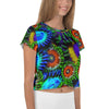 Zoanthids by Christina Multi Colored Zoanthid Garden Crop Tee