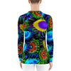 Zoanthids by Christina Multi Colored Zoanthid Garden Women's Rash Guard