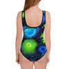 Zoanthids by Christina Blue and Green Zoanthid Garden Youth Swimsuit