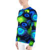 Zoanthids by Christina Blue and Green Zoanthid Garden Women's Rash Guard