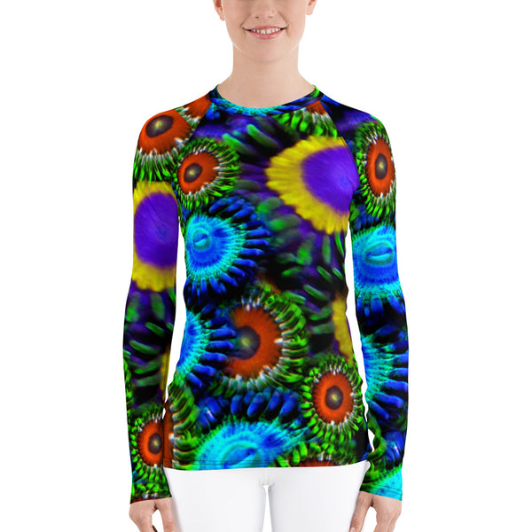 Zoa Garden Smurfette and More Women's Rash Guard