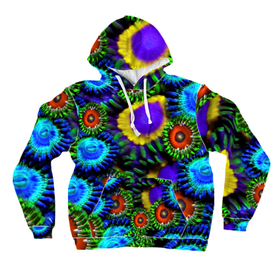 Zoanthid Garden All-Over Print Pullover Hoodies